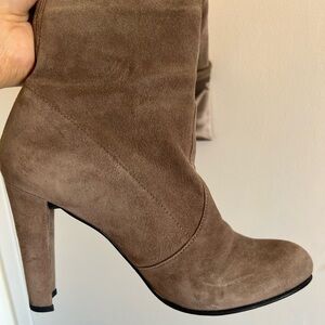 Stuart Weitzman Taupe Highland Over the Knee Boot